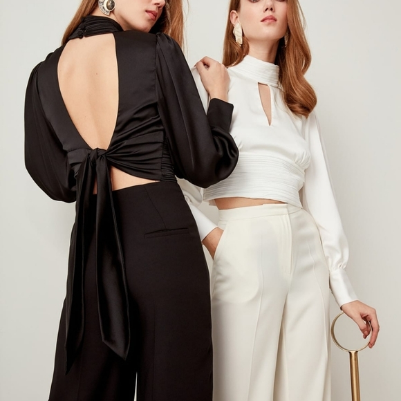 🆕 BLACK SATIN NERVUR DETAILED BLOUSE - Picture 8 of 8